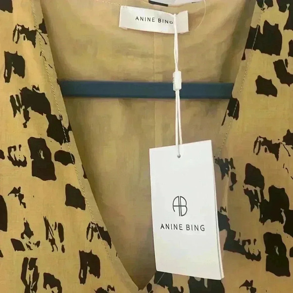 NWT Anine Bing Painterly Leo Dress in Size S (Runs Large) - Picture 8 of 11